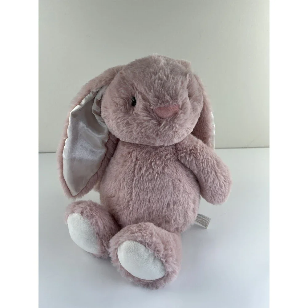 Spark Create Imagine Rabbit Stuffed Animal Plush Toy Easter Satin Ears Lovey Toy